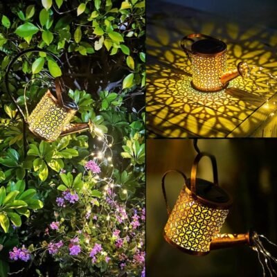 ESTACA LUZ SOLAR DECORATIVA EXTERIOR – MODELO “REGADERA” - Imagen 2