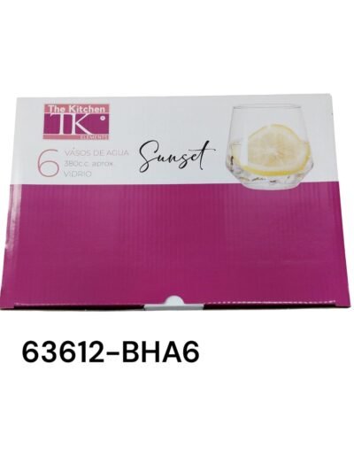 SET *6 VASO DE AGUA 380ML