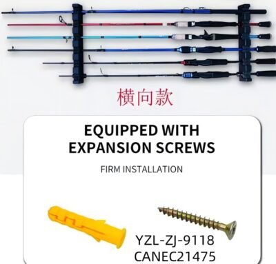 SOPORTE DE PARED PARA CANA PESCAR 33CM YZL-ZJ-9118