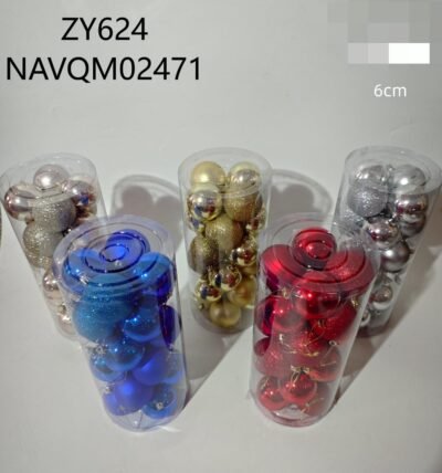 BOLAS NAV. 6CM 24PCS ZY624-30