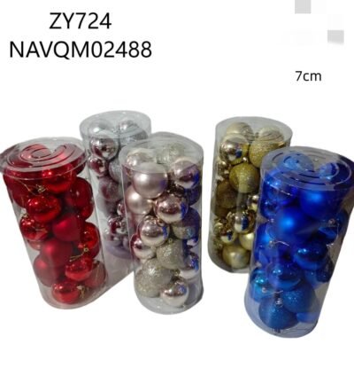 BOLAS NAV. 7CM 24PCS ZY724-24