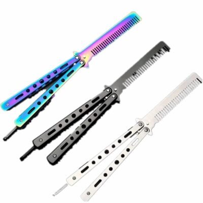 NAVAJA MARIPOSA PEINE PLATEADO QK-2569-240